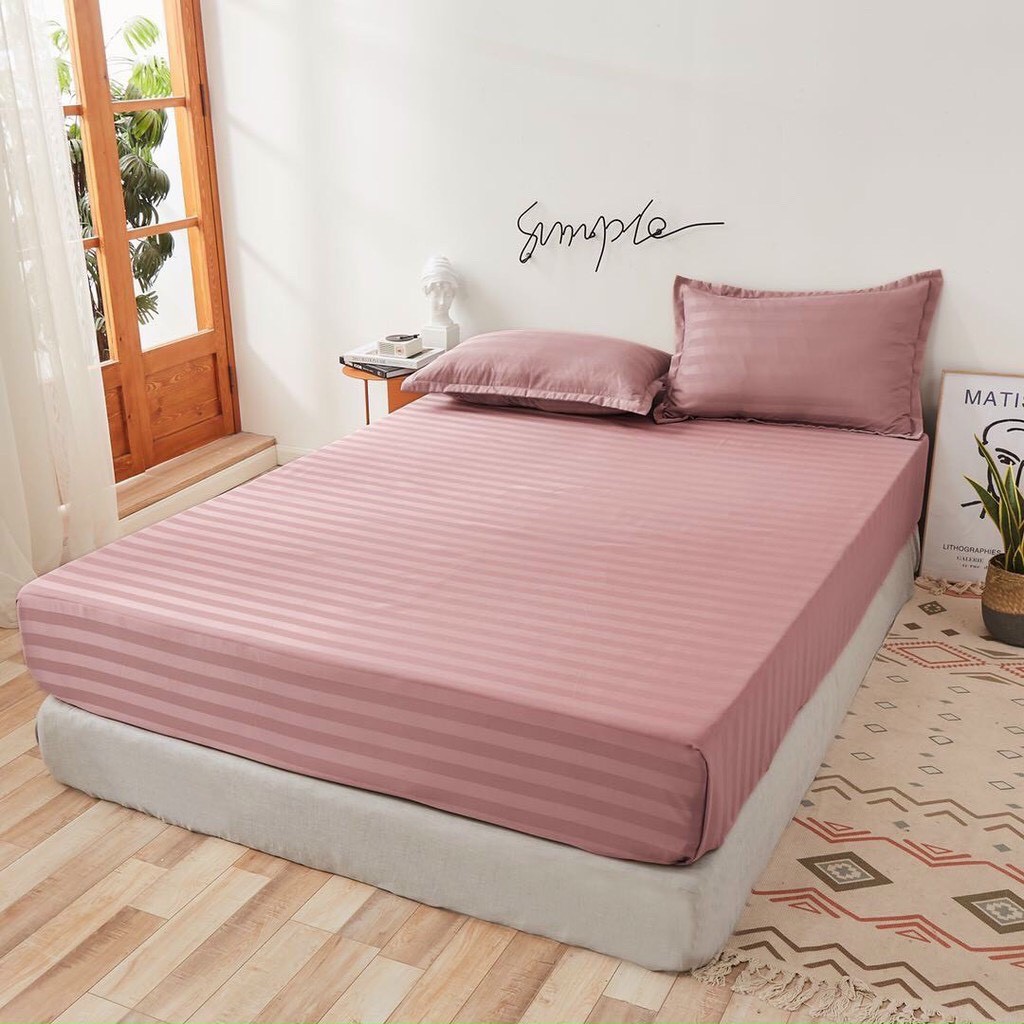 Bộ ga giường và vỏ gối Cotton 3F M2T Bedding ga gối cotton Khách Sạn, Nhà Nghỉ, Homestay chuyên dùng