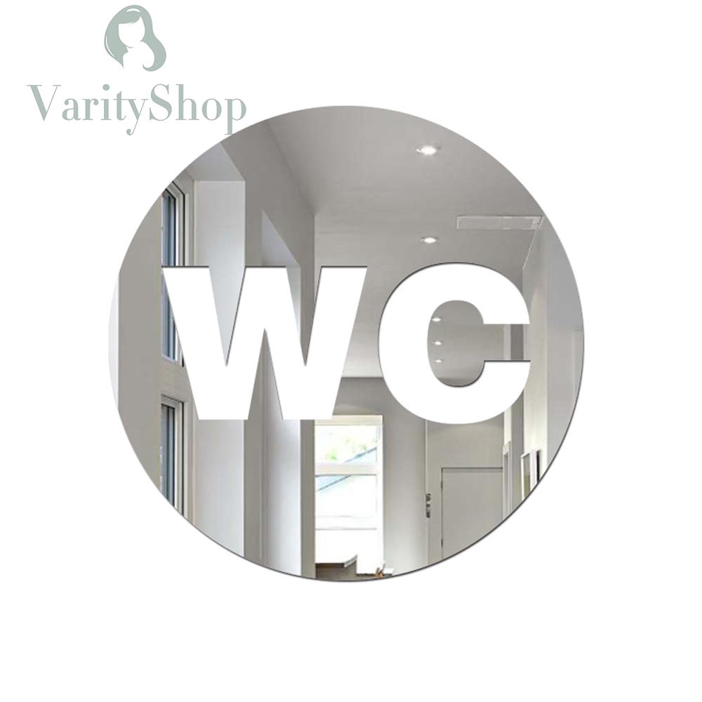 Sticker gương WC 12cm dán tường trang trí chuyên dụng