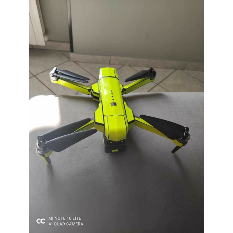 Skin Bảo Vệ Trang Trí Flycam Sjrc F11s 4K Pro Xanh Dạ Quang - Full Body - Decal Cao Cấp - Dán 2 Pin