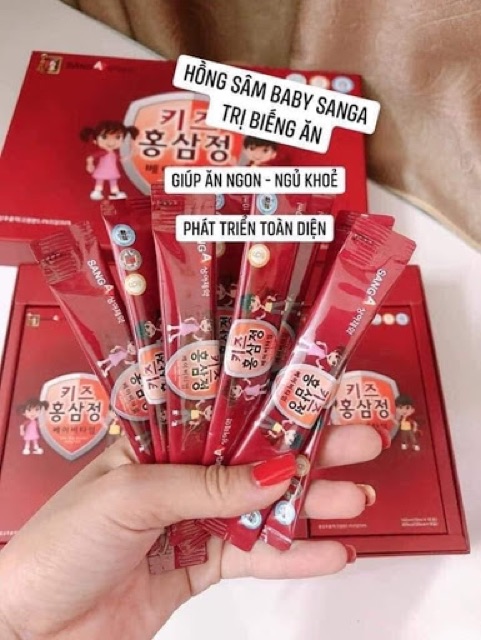 Hồng Sâm Baby Sanga Hàn Quốc Cho Trẻ Biếng Ăn