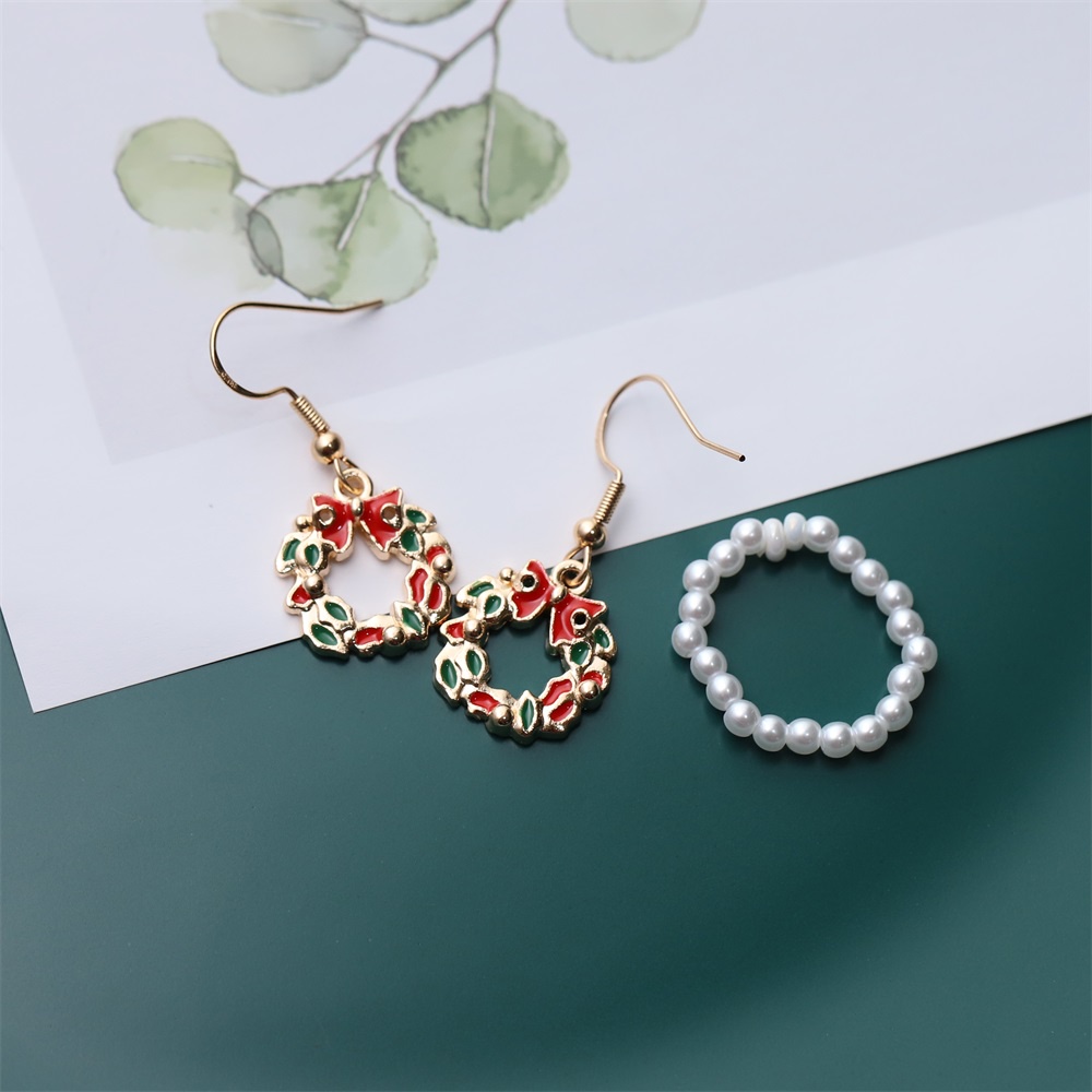 Set 10 mặt trang sức ST.KUNKKA dáng thả phong cách giáng sinh thời trang