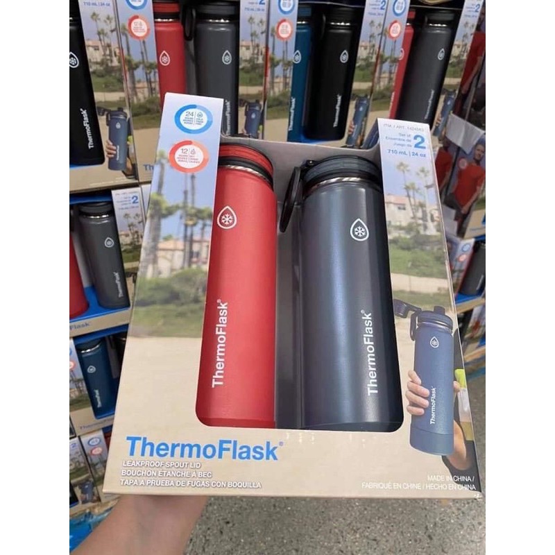 Set Bình nước Thermoflask  710ml của Mỹ