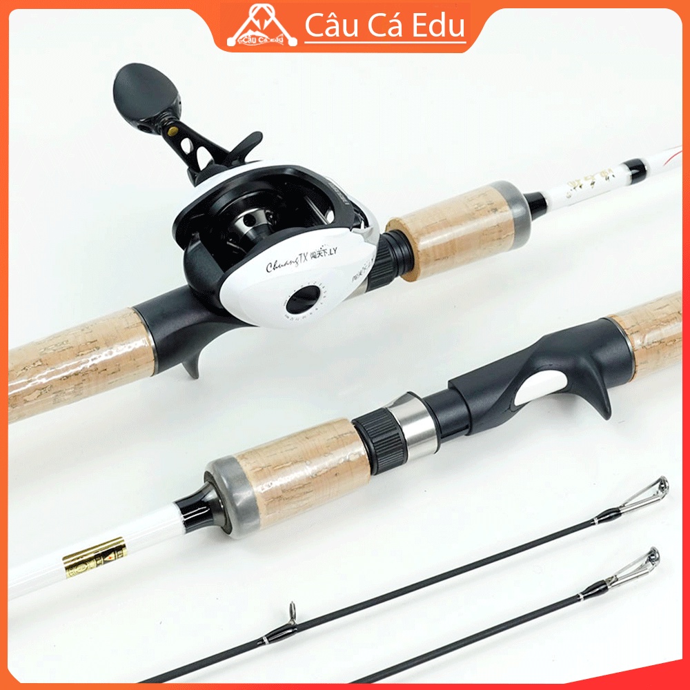 Combo Cần Câu Lure Máy Ngang 2 Khúc Giá Rẻ Bạo Lực, Bộ 77 Cần Multi Chắc Khỏe, Máy Ngang GW LY Bền Đẹp