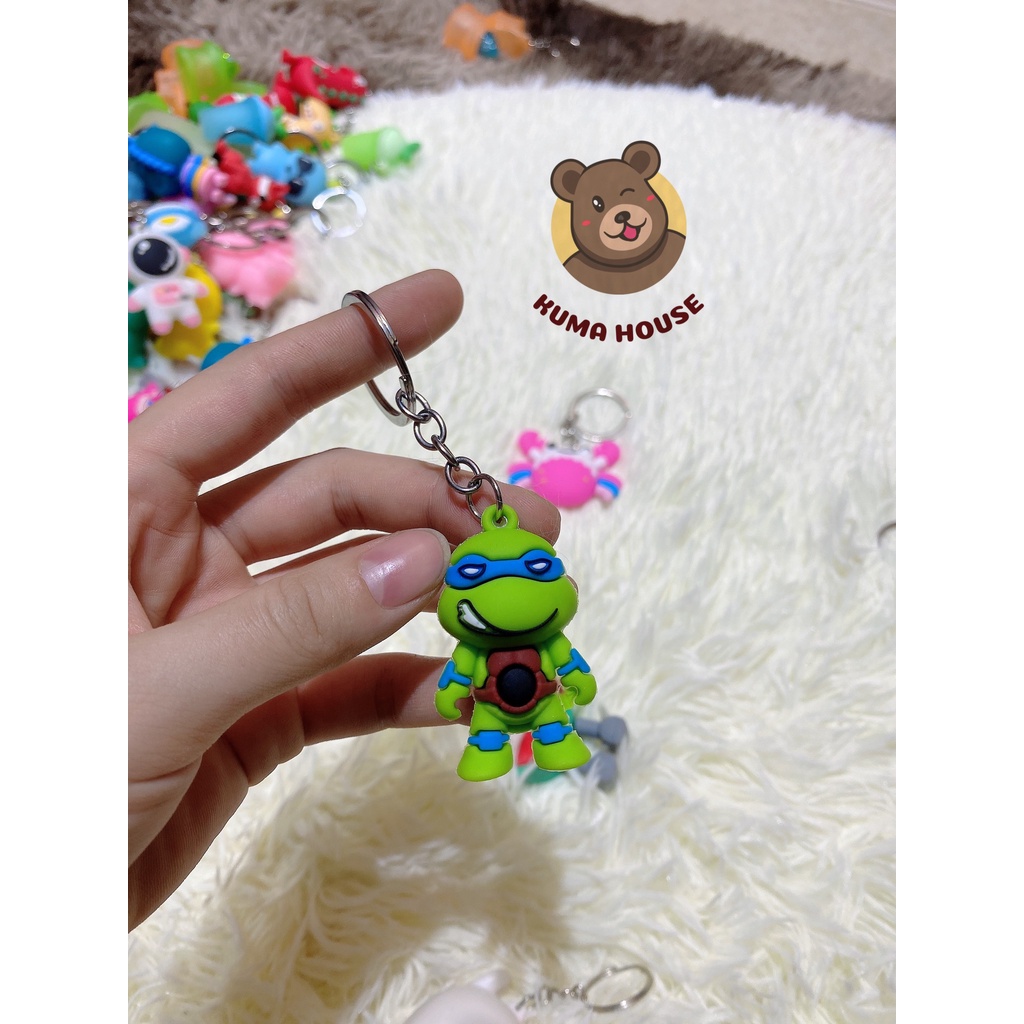 Móc khóa ninja rùa - gấu bông Kuma.House