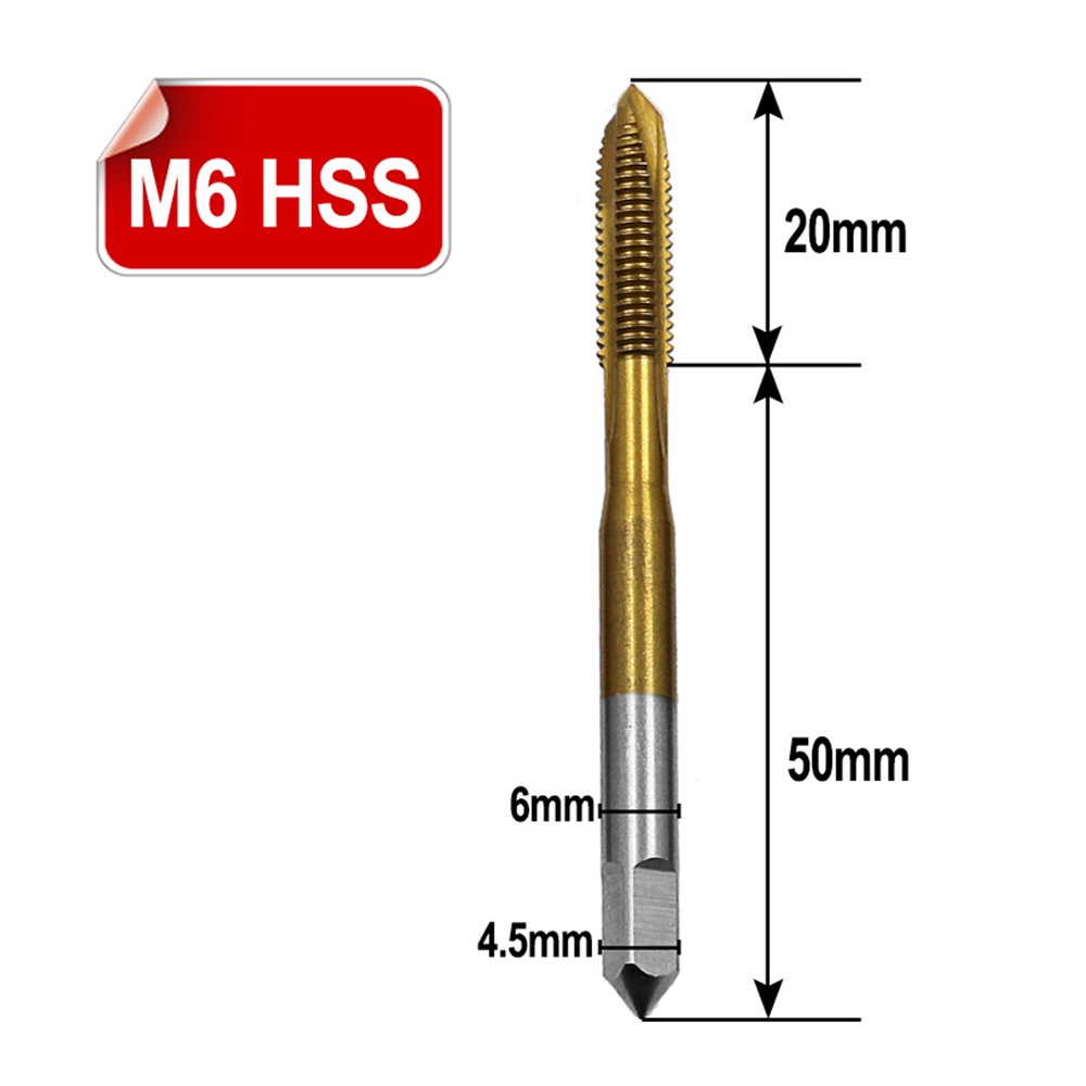 Set 1 / 5 Mũi Khoan Xoắn M3 M4 M5 M6 M8 Chuyên Dụng