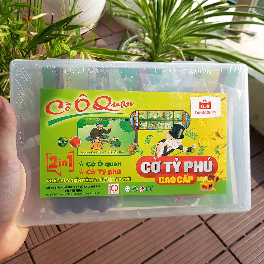 Cờ Tỷ Phú Dạy Con Tư Duy Làm Giàu Kèm Cờ Ô Quan Bàn cờ 2in1