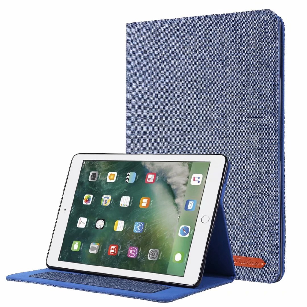 Bao da máy tính bảng có ngăn đựng thẻ bằng vải Oxford cho iPad Mini 5 2019 mini 4 3 2 1 iPad 9.7