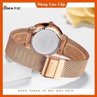 ĐỒNG HỒ NỮ ROMATIC ITALIA - DÂY TITANIUM SANG TRỌNG + TẶNG HỘP & PIN