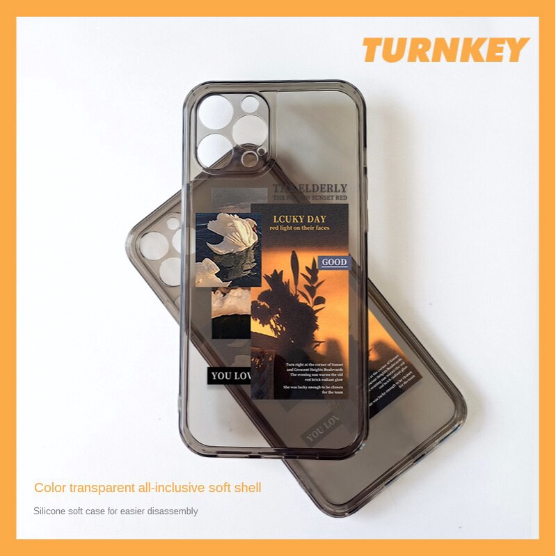 Ốp điện thoại TPU trong suốt in hình cho IPhone 6 6s 7 8Plus 11 Pro 12 Pro Max Xs Max XR