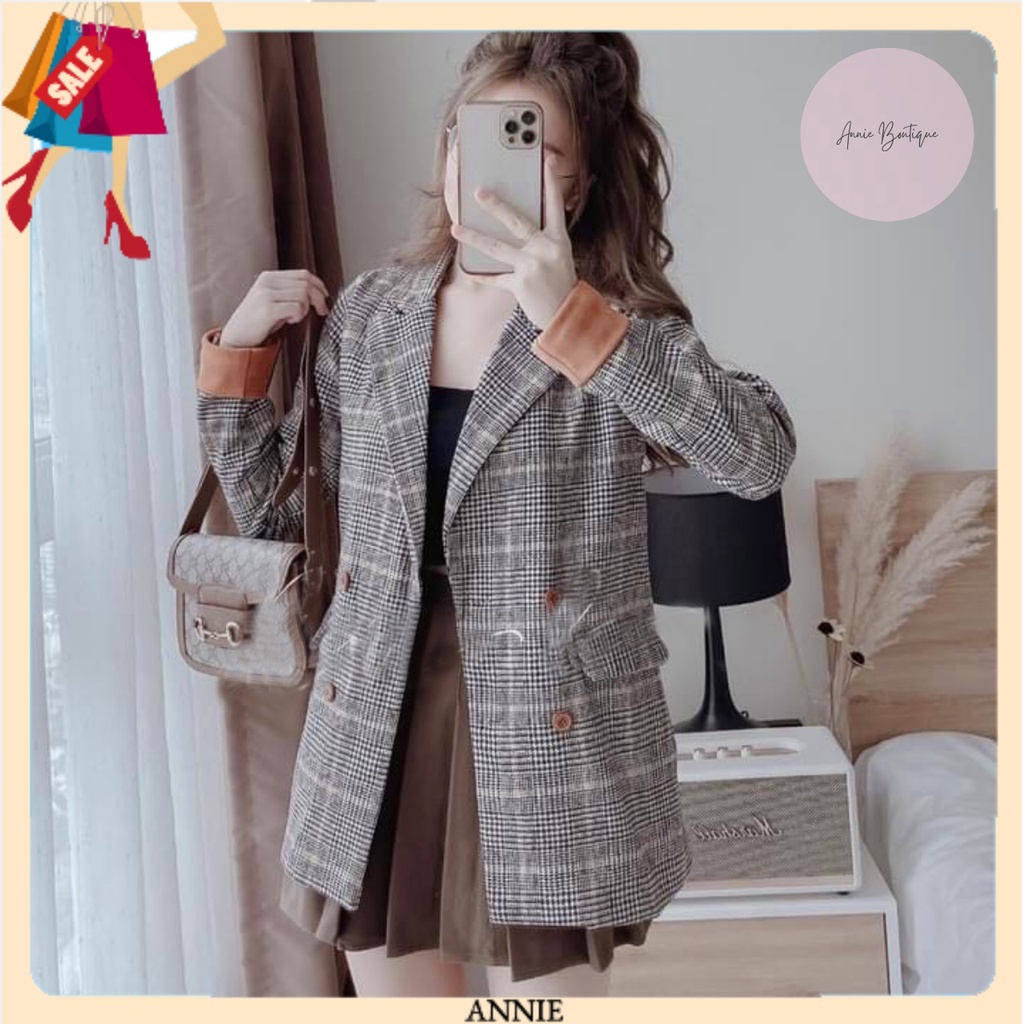 Set Vest Sọc Caro [ FREE SHIP ] Bộ Vest Sọc Caro Nữ Tính 2 Món - Hàng Cao Cấp - Tôn Dáng NGười Mặc | BigBuy360 - bigbuy360.vn