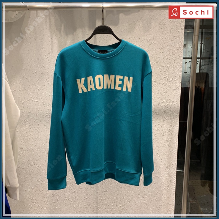 Áo nỉ nam Hàn Quốc, áo sweater giữ nhiệt phong cách cá tính in KAOMEN mã SW698