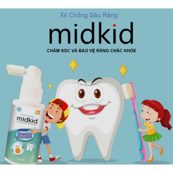 Xịt sạch răng MIDKID 30ml