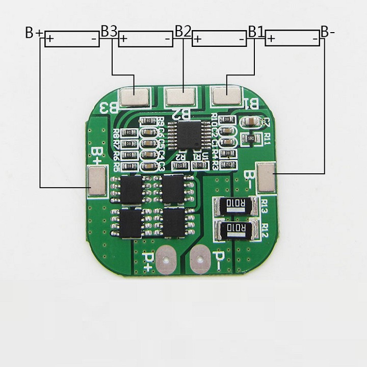 Mạch bảo vệ pin 4S 18650- 16.8V - 8A - 1A7