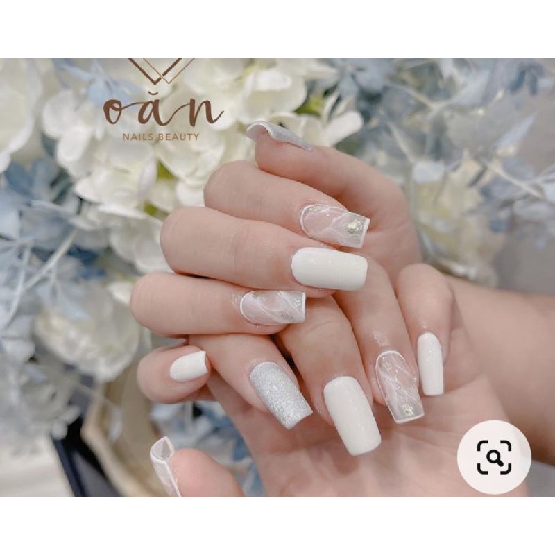 Móng úp thiết kế tặng kèm keo + dũa nail