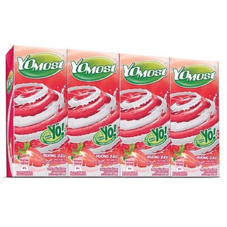 Thùng 48 hộp sữa yomost việt quất/ lựu/dâu cam date t2/24