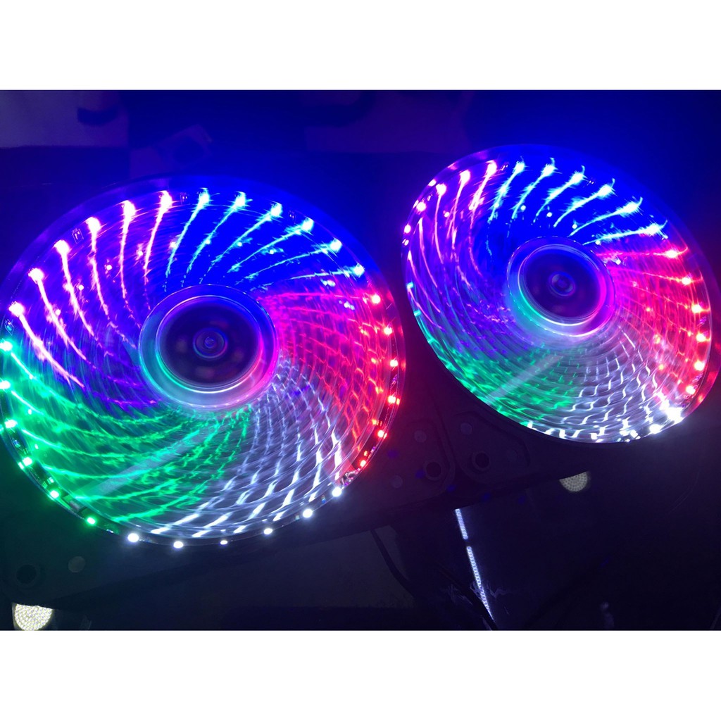 [HÀNG CHUẨN] Fan Case 12cm-33 Bóng -LED 5 MÀU VNET