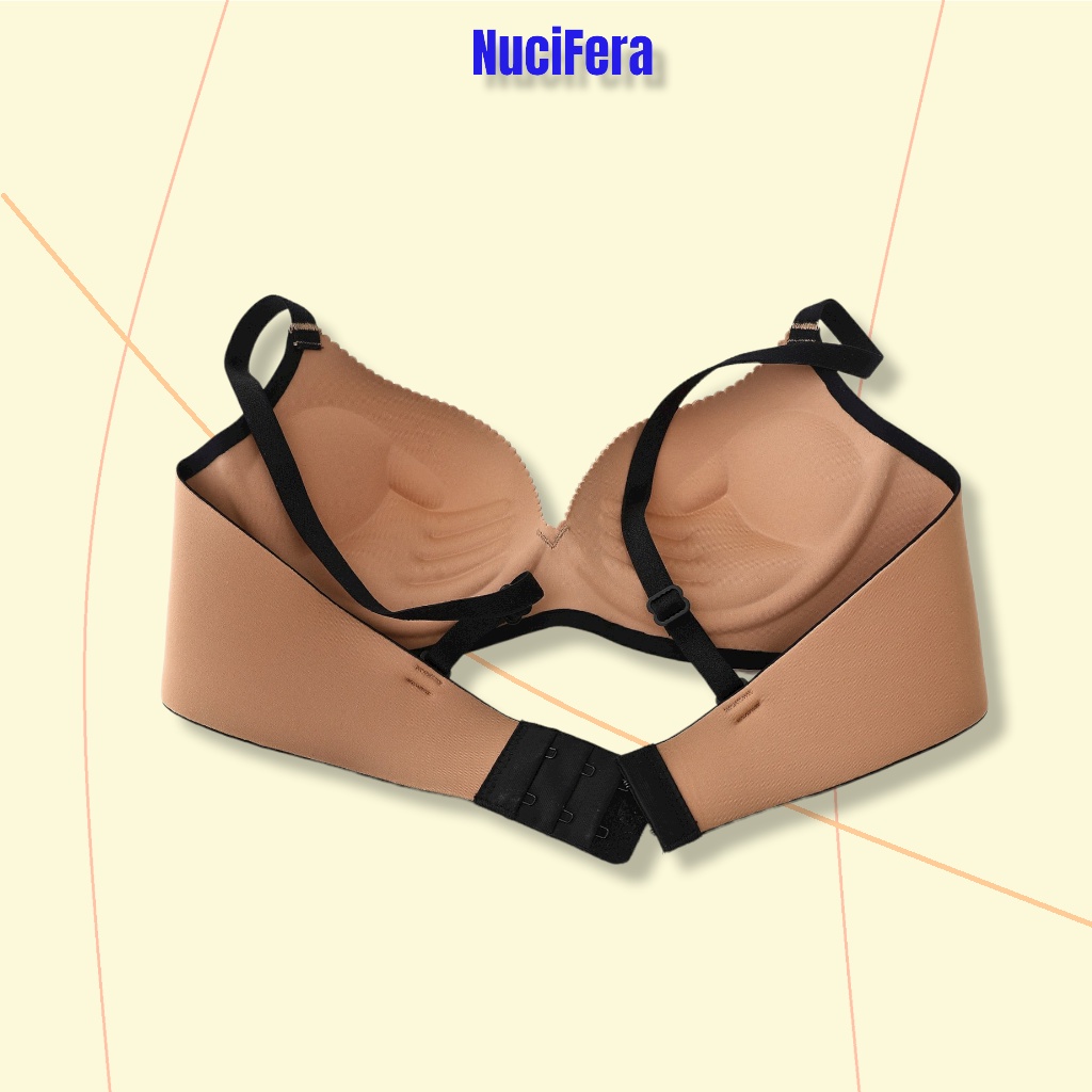 Áo nâng ngực đệm dày cup ngực tròn NuciFera_AL88 phom ôm gom ngực tạo khe