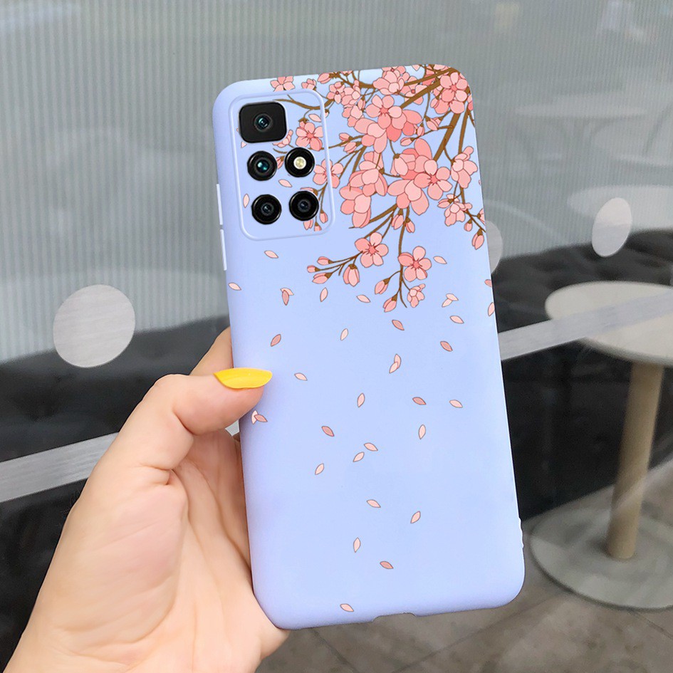 Ốp điện thoại dẻo họa tiết hoa xinh xắn thời trang chống sốc cho XIAOMI REDMI 10 2021 REDMI10 9 8 7 6 REDMI9