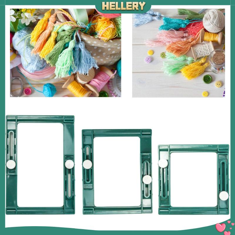 Bộ 3 Dụng Cụ Làm Tua Rua Bằng Nhựa Hình Vuông DIY