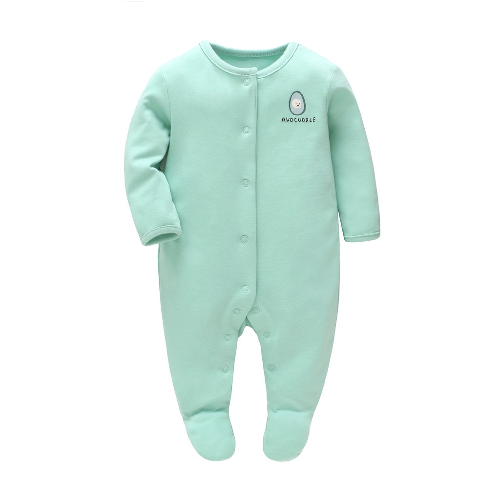 Vlinder Cho Bé 0-6 Tháng Tiếp Theo Bông Hữu Cơ Trẻ Sơ Sinh Sleepsuit Liền Chân Bao Áo Liền Quần Đùi Bé Trai Tiếp Theo Dây Chuyền Sản Xuất Qualtiy