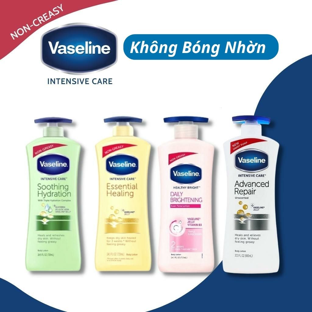 Sữa Dưỡng Thể Vaseline 725ml Body Lotion - Trắng Da ,Mịn Màng, Cấp Ẩm Chuyên Sâu , Phù Hợp Cho Làn Da.