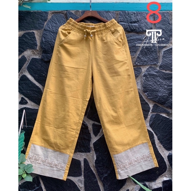 QUẦN LINEN 8,5 TẤC THIẾT KẾ PHỐI LAI