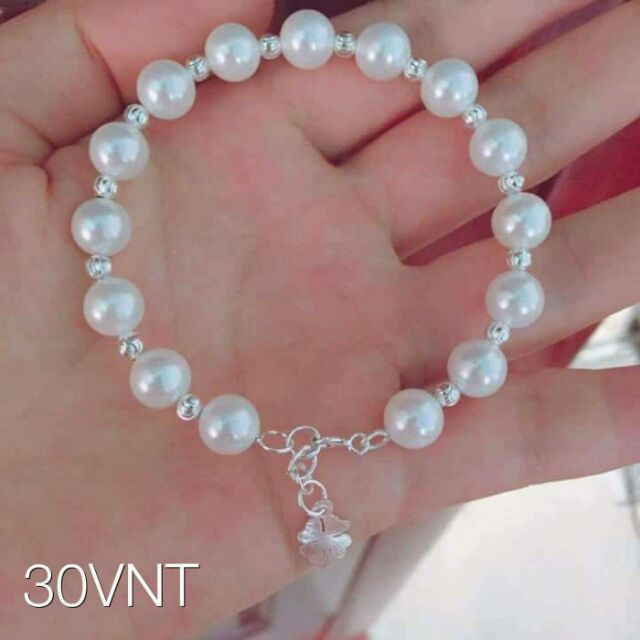 Vòng tay trai nuôi bi bạc lõi bạc ta