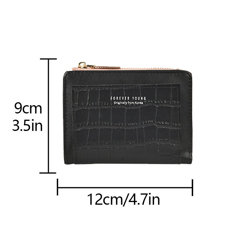 Ví Ngắn Nữ Cao Cấp Gấp Đôi Kiểu Vân Da V582 Kiểu Dáng Sang Trọng - Hata24h