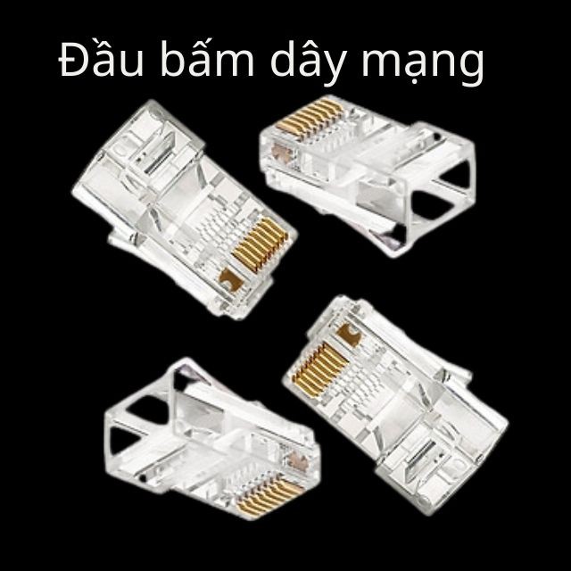 Đầu Bấm Dây mạng Hạt Bấm Mạng internet Đầu Nối Hạt Mạng Golden Japan