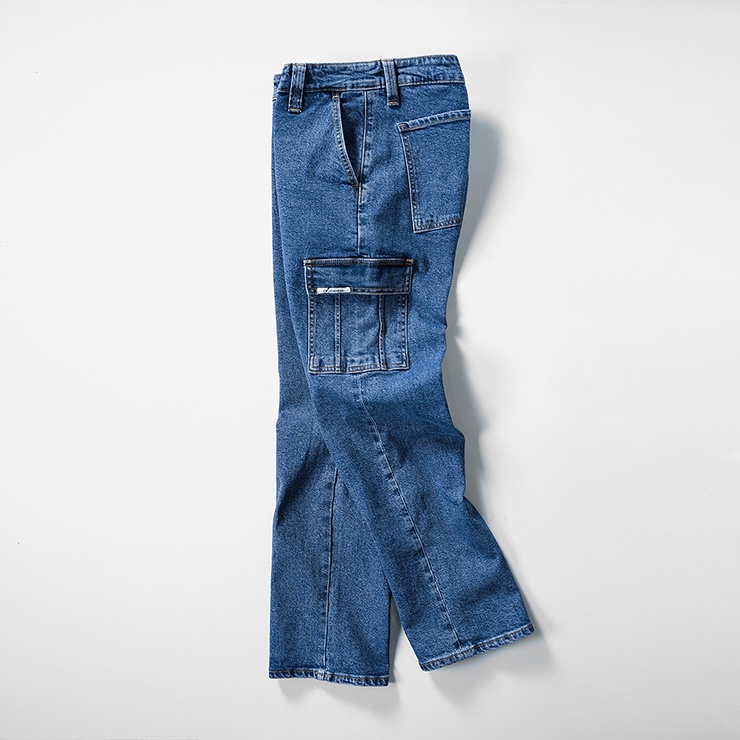 OWL BRAND® RELAX JEANS CARGO - Quần Jean Túi Hộp Xanh Đậm - OWL010421 | BigBuy360 - bigbuy360.vn