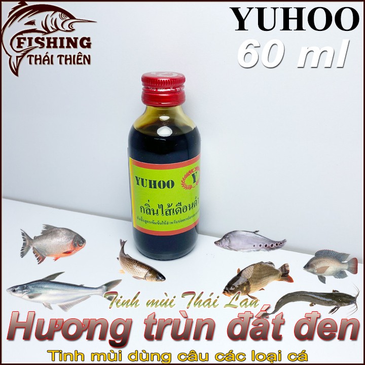 Tinh mùi câu cá Yuhoo Thái Lan ( Hương trùn đất đen M26 ) câu các loại cá