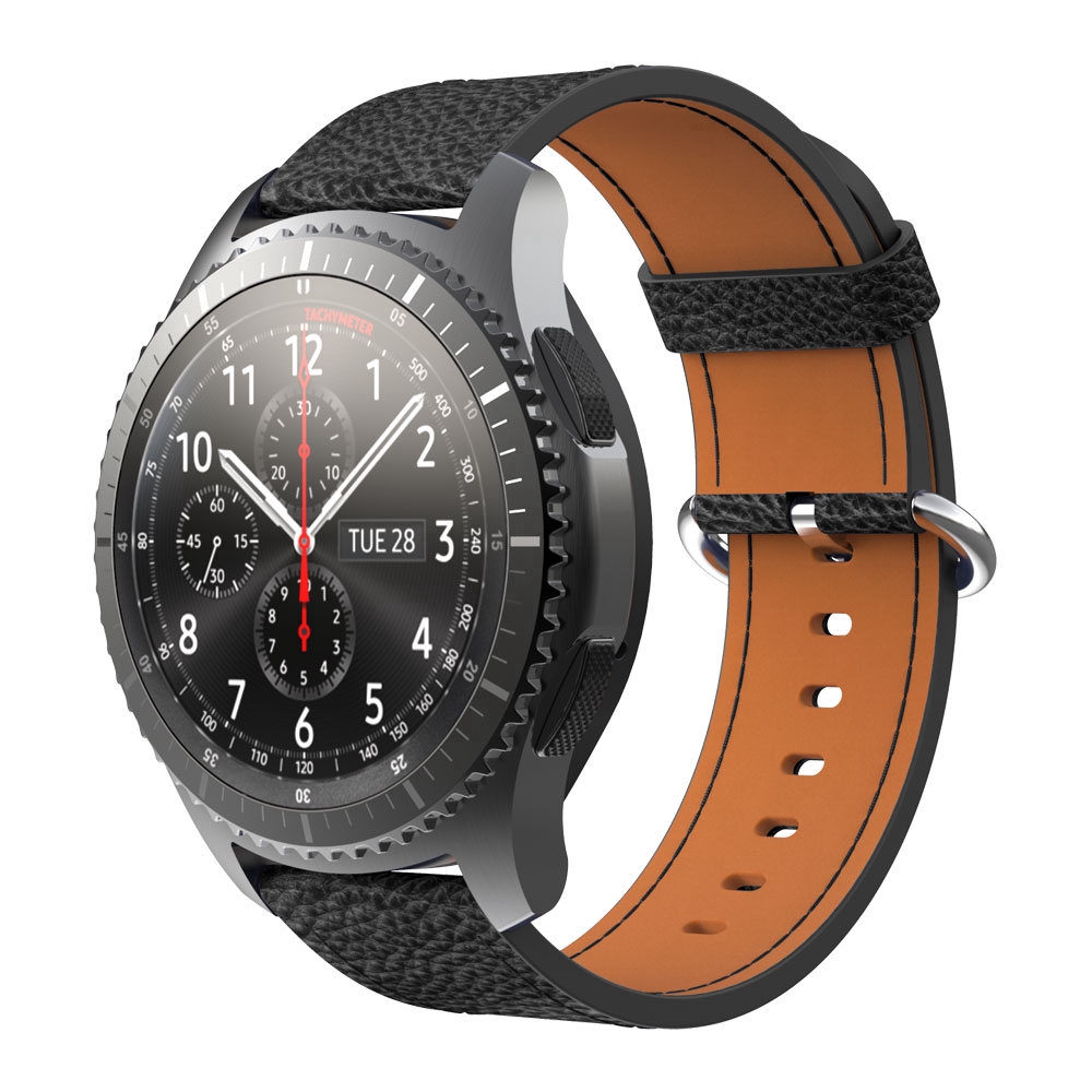 Dây da 22mm thay thế cho đồng hồ thông minh đeo tay Samsung Gear S3 Frontier Classic/Galaxy Watch 46mm