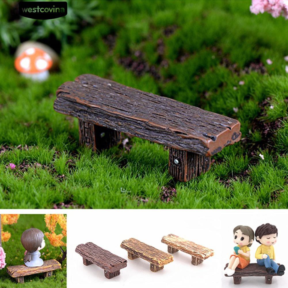 Set 3 tượng trang trí hình ghế gỗ xinh xắn đáng yêu
