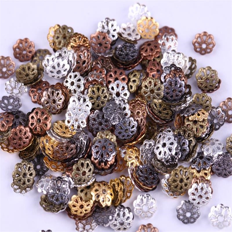 Set 500 Hạt 6mm Hình Hoa Làm Trang Sức