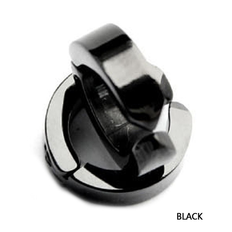 Cặp khuyên tai thời trang bằng thép không gỉ kiểu tròn đầy cá tính