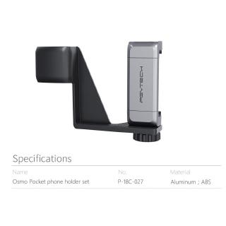 Mobile phone mount for DJI OSMO Pocket Controller
