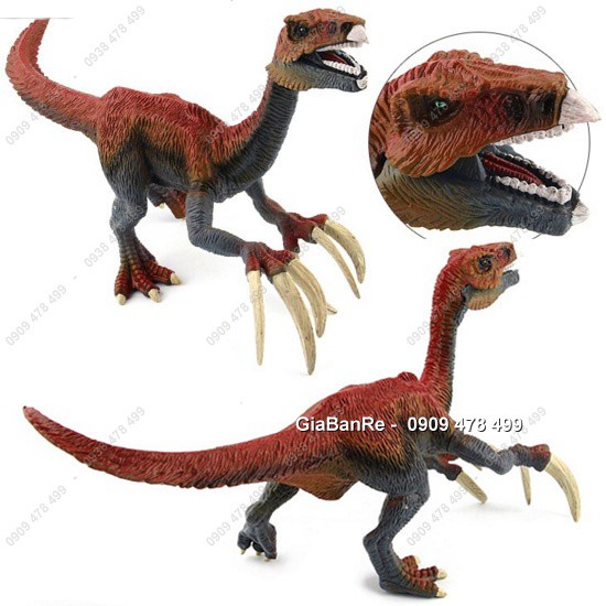 Mô Hình Khủng Long 3 Móng Dài Therizinosaurus - Tím Đỏ - 77262