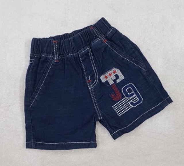 Quần short jeans mềm bé trai 10kg -19kg