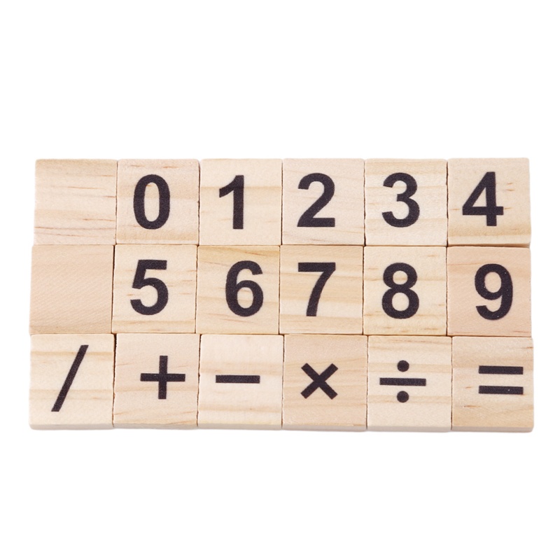 Bộ 100 Miếng Gỗ In Chữ Cái Và Chữ Số