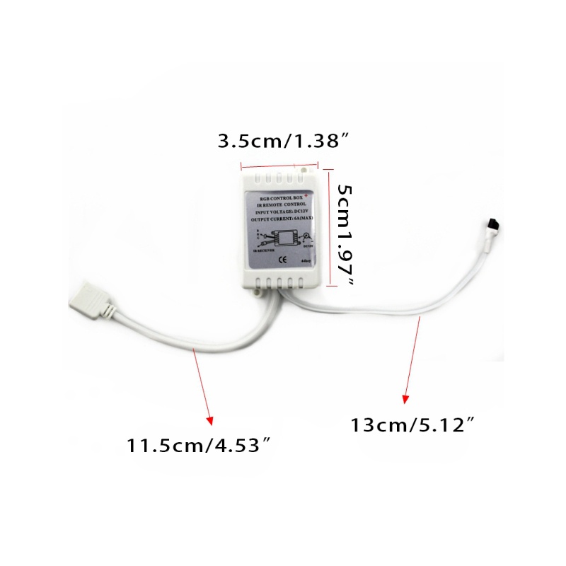 Bộ Điều Khiển Từ Xa 44 Phím Cho Dây Đèn Led IR RGB DC12V