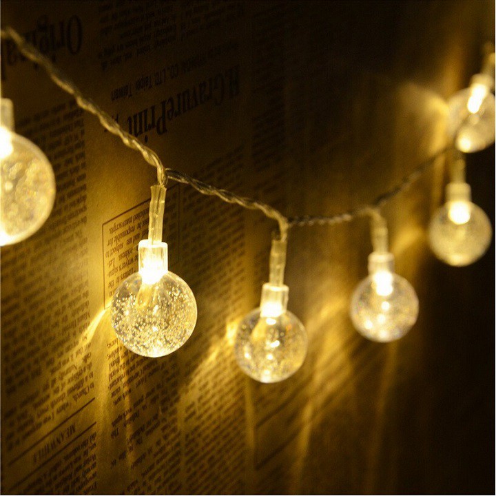 ĐÈN LED TRANG TRÍ BI BỌT NƯỚC NHÍ 4M 16 BÓNG - ĐÈN LED TRANG TRÍ NGÀY LỄ