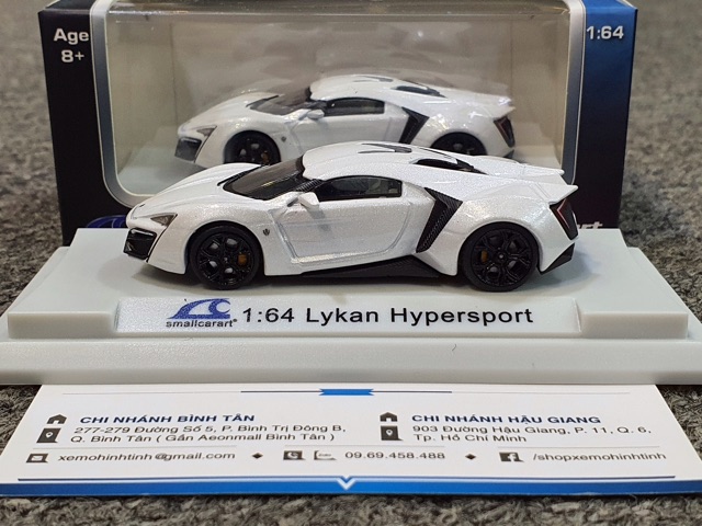 Xe Mô Hình Lykan Hypersport 1:64 Smallcarart ( Trắng )