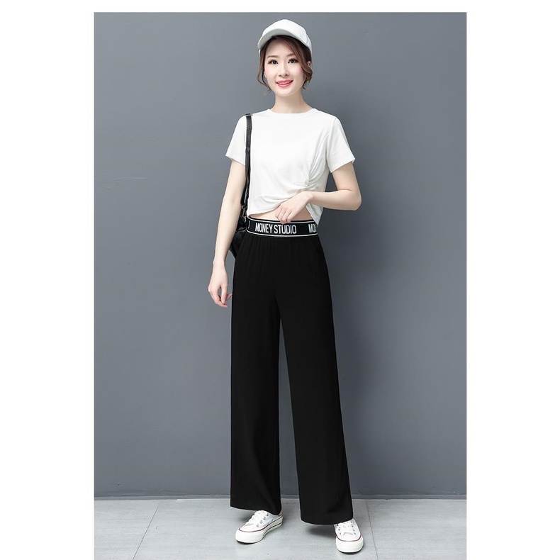 Quần Lụa Ống Rộng Size Lớn Thời Trang Dành Cho Nữ/Dưới 100KG 37-100KG C8428