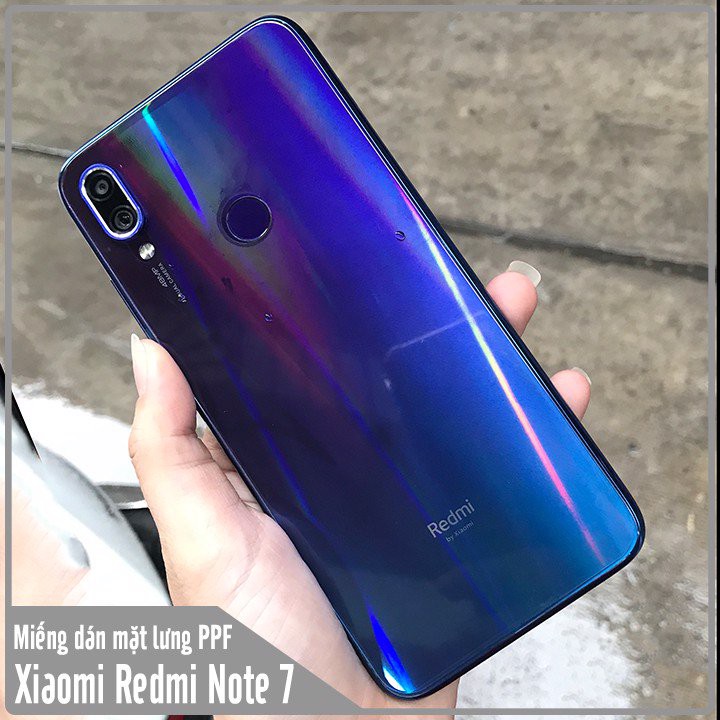 Miếng dán PPF 7 màu cho Xiaomi Redmi Note 7 chống trầy mặt lưng