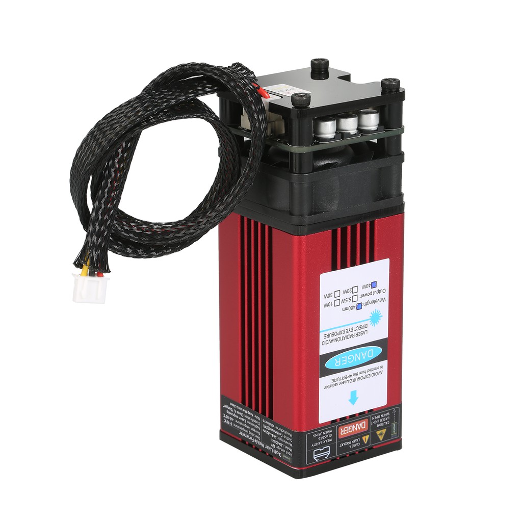 Mô đun laser 5.5W 450nm cố định bằng nhựa và da độ chính xác cao cho máy khắc gỗ