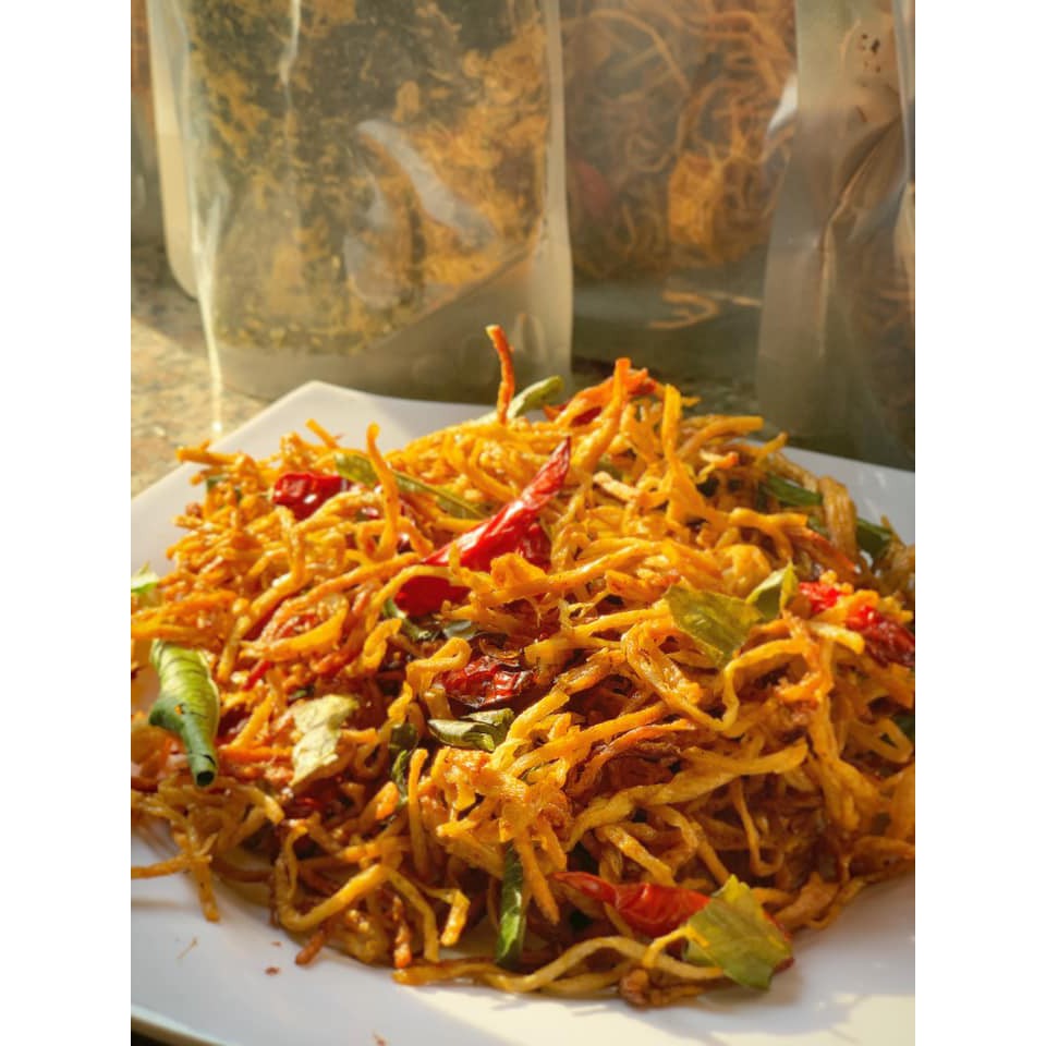 Khô Lá Chanh Chay chuẩn vị nhà làm