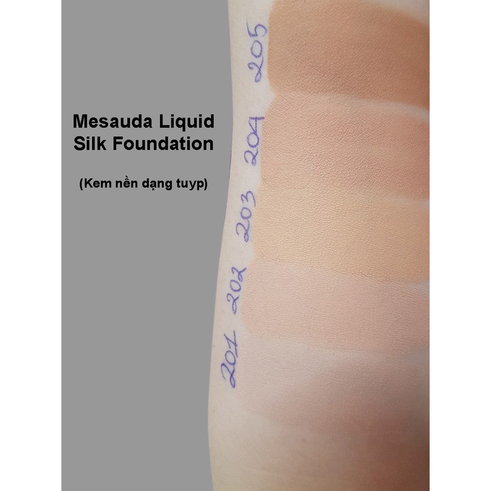 Kem Nền Trang Điểm Che Khuyết Điểm Dưỡng Ẩm MESAUDA Liquid Silk Foundation 30ml