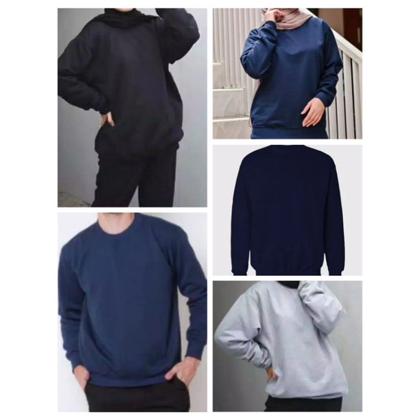 Áo sweater Màu Trơn Thời Trang Cho Nam Và Nữ Swt01 | BigBuy360 - bigbuy360.vn