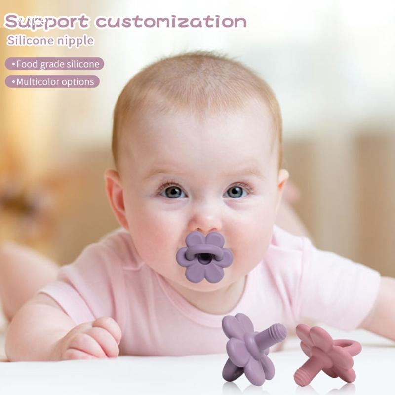 Núm Ti Giả Bằng Silicone Thoải Mái Cho Bé Sơ Sinh