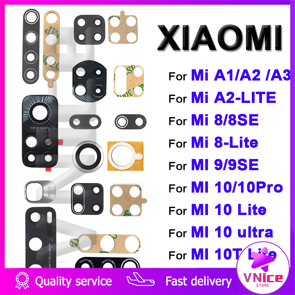 Bộ thấu kính camera sau dành cho Xiaomi MI A1 A2 A3 Lite 8 9 10 Ultra